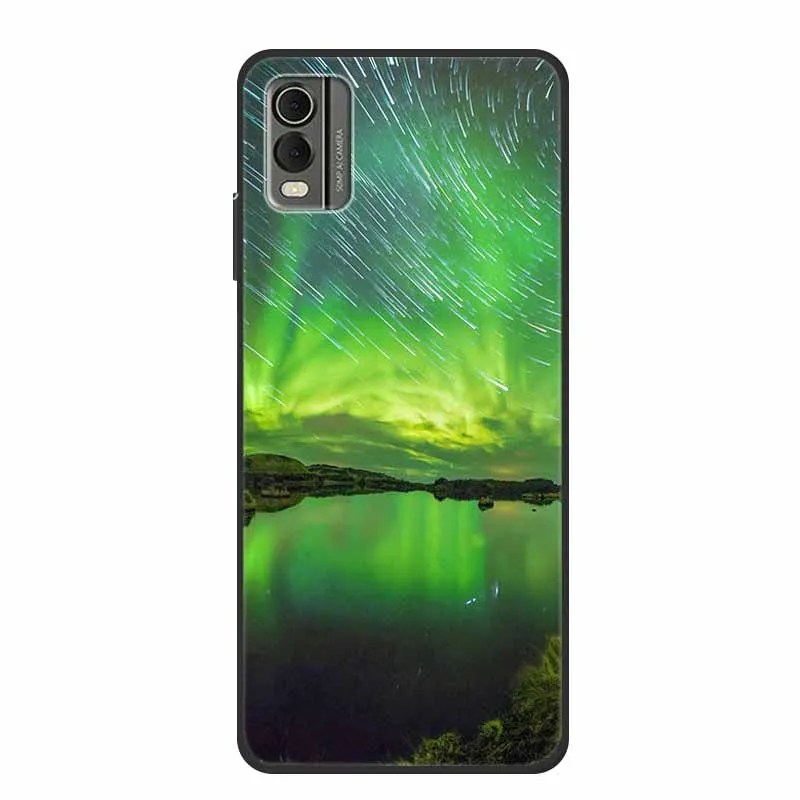 Luxury TPU Soft Silicone Back Cover with Lovely Floral Design - Shockproof Phone Protector