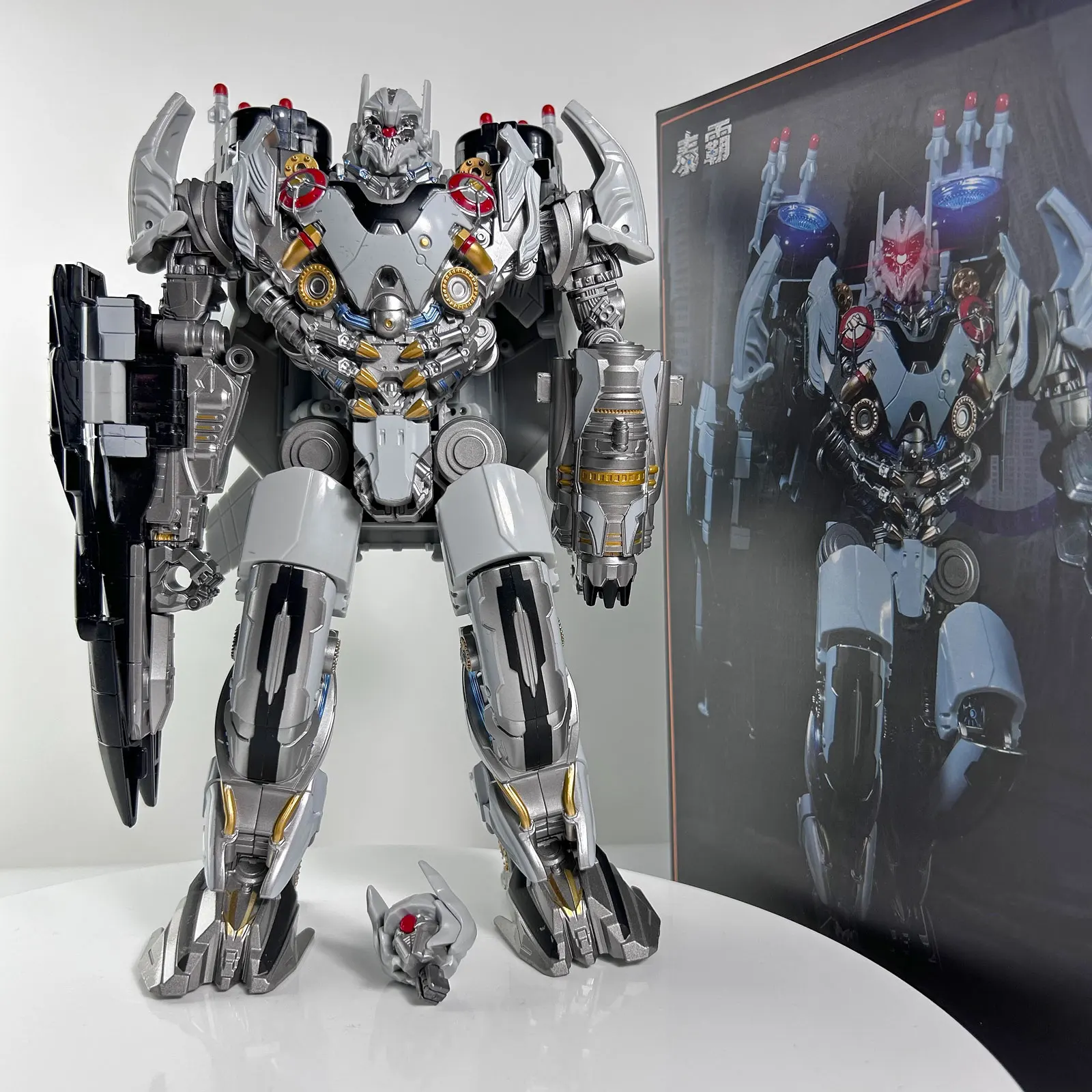 Bmb ls01 LS-01-トランスフォーマルロボット,27cm合金ブラックマンバtf