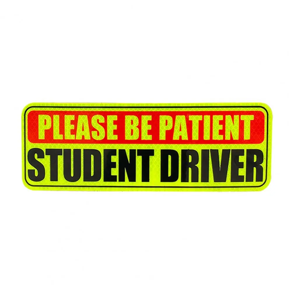 

Removable Car Sign Yellow Driver Emblem Reflective Car Stickers Essential Magnetic Signs for New Drivers Enhance for Trainee