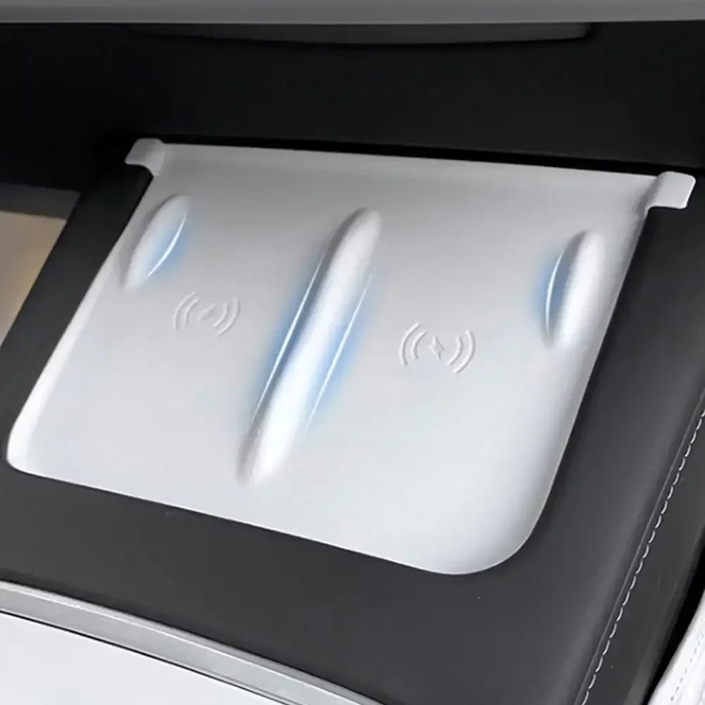For Tesla Model 3 Y Highland Silicone Wireless Charging Pad Charger Protect Cover Car Accessories Non-Slip Dust-Proof Mat