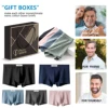 feichan ashion Men's Cotton Underwear,Sweatproof Dry Comfort Breathable Big and Tall Short Boxer Briefs,Short Pants for Men 2