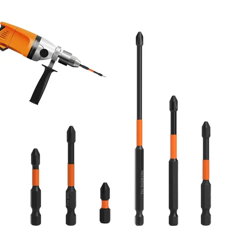 

Магнитные насадки для отверток PH2, 6 шт., 1/4 дюйма, шестигранный хвостовик