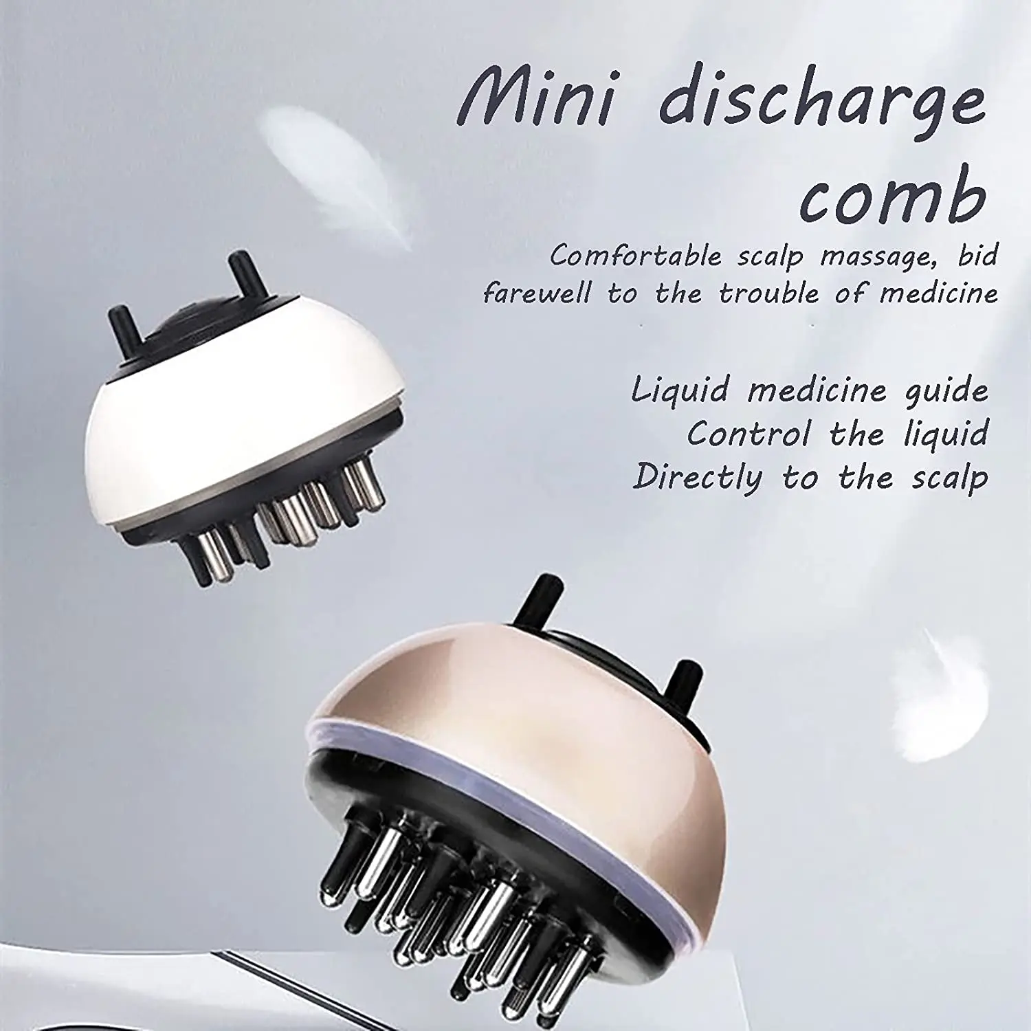 

Расческа для ухода за кожей головы с аппликатором, массажная Расческа с эфирным маслом для роста волос