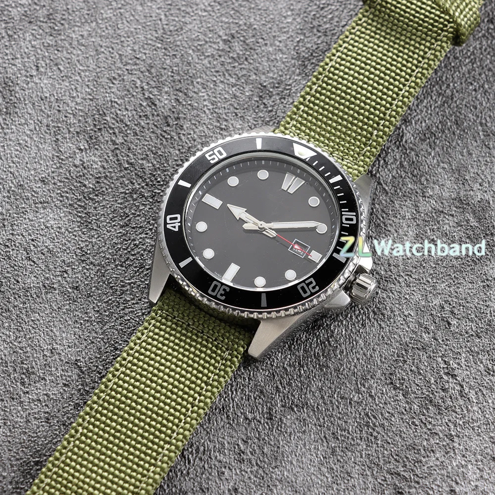 Durable Nylon Canvas Quick Release Sport Watch Band - Men's Wrist Strap
