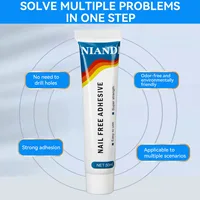 1pc Strong Nail-Free Glue, 50ml - High Viscosity, Waterproof, Multi-Functional Adhesive for Ceramic & More, No Drilling R 2