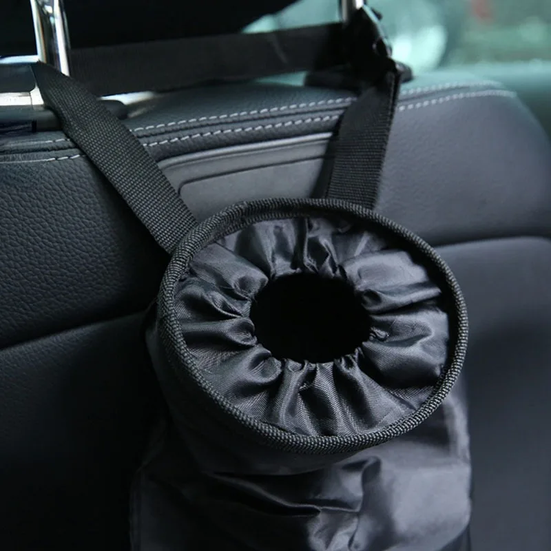 Car Seat Back Trash Holder Hang Litter Bag Garbage Storage Rubbish Container Oxford Cloth Car Waste Bins Cleaning Tools