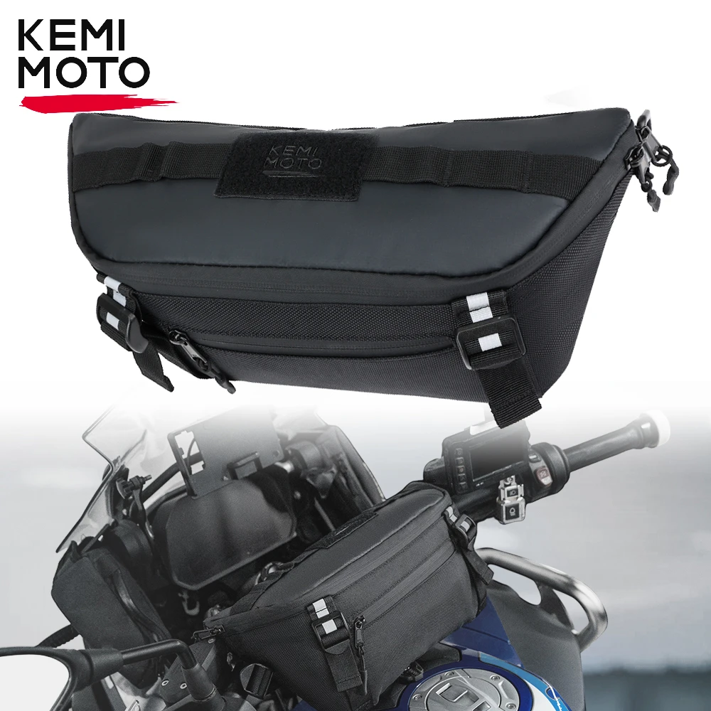 오토바이 프론트 포크 가방 핸들 바 가방, 방수 여행 보관 파우치, BMW R1250GS R1200GS R1300GS F900GS 용 범용 가방