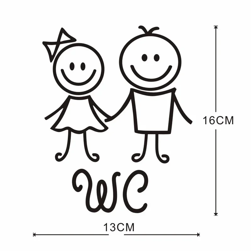 Bathroom Toilet Vinyl Stickers