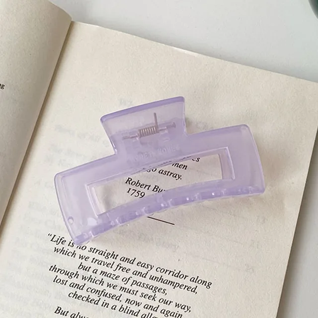 Hot Sale Solid Color Claw Clip Large Barrette Crab Hair Claws Bath Clip Ponytail Clip For Women Girls Hair Accessories Gifts 0018-6-8cm