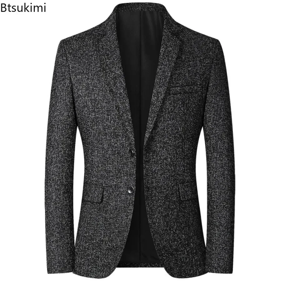 New Men's Casual Blazer Jacket Suits Fashion Slim Coats Male Handsome Masculino Business Jackets Suits Men's Blazers Tops