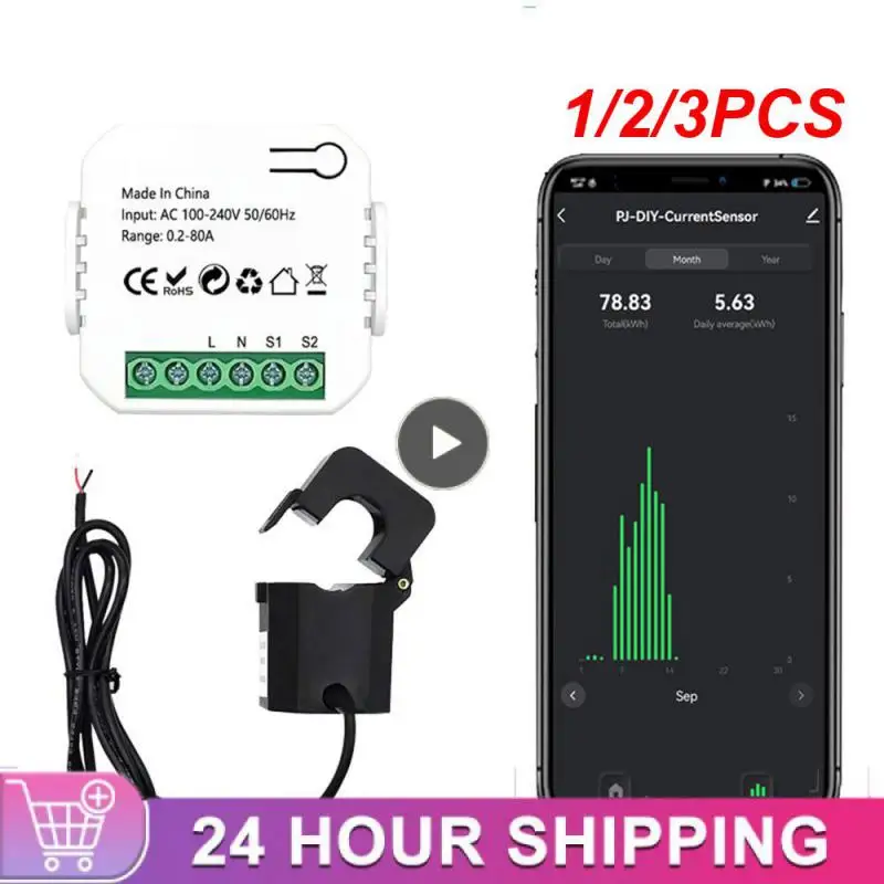 

1/2/3 шт. умный переключатель энергии Tuya монитор электроэнергии кВт/ч Din рейка 16 а таймер розетка мини-модуль работает с