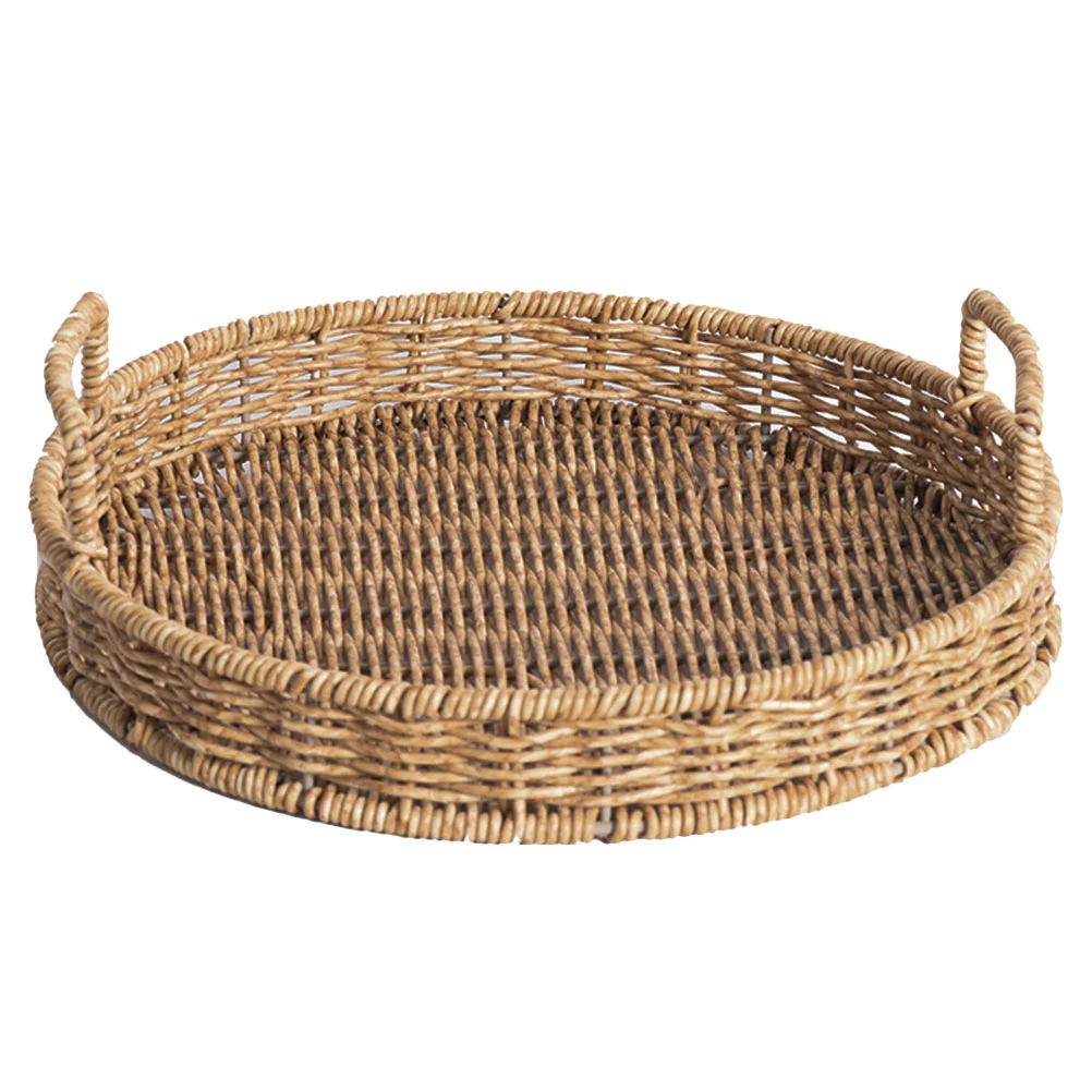 

Vegetables Bowl Rattan Bread Basket Storage Baskets Kitchen Food Serving Holder
