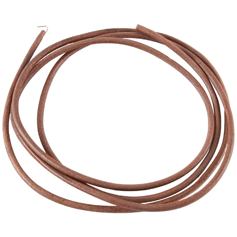 10Pcs Flat Leather Strip Cord Braiding String 0.5Mm Dark Brown Espresso Sewing Machine Belt Parts