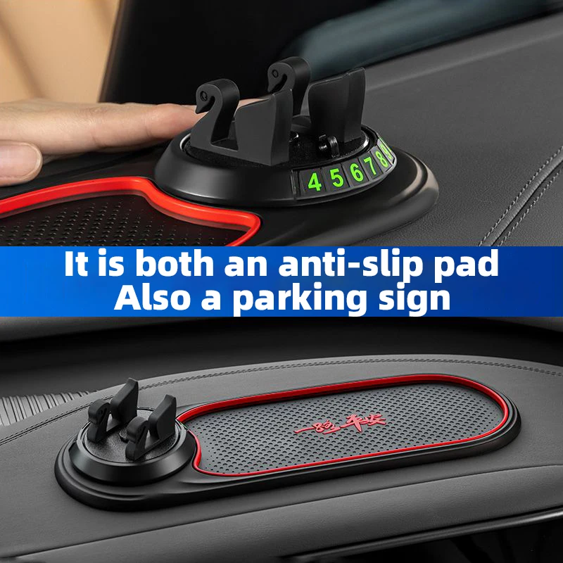 Multi functional Car Anti Slip Pad and Phone Holder 360 &deg; rotating Swan Navigation Bracket Silicone Dashboard Car Pad