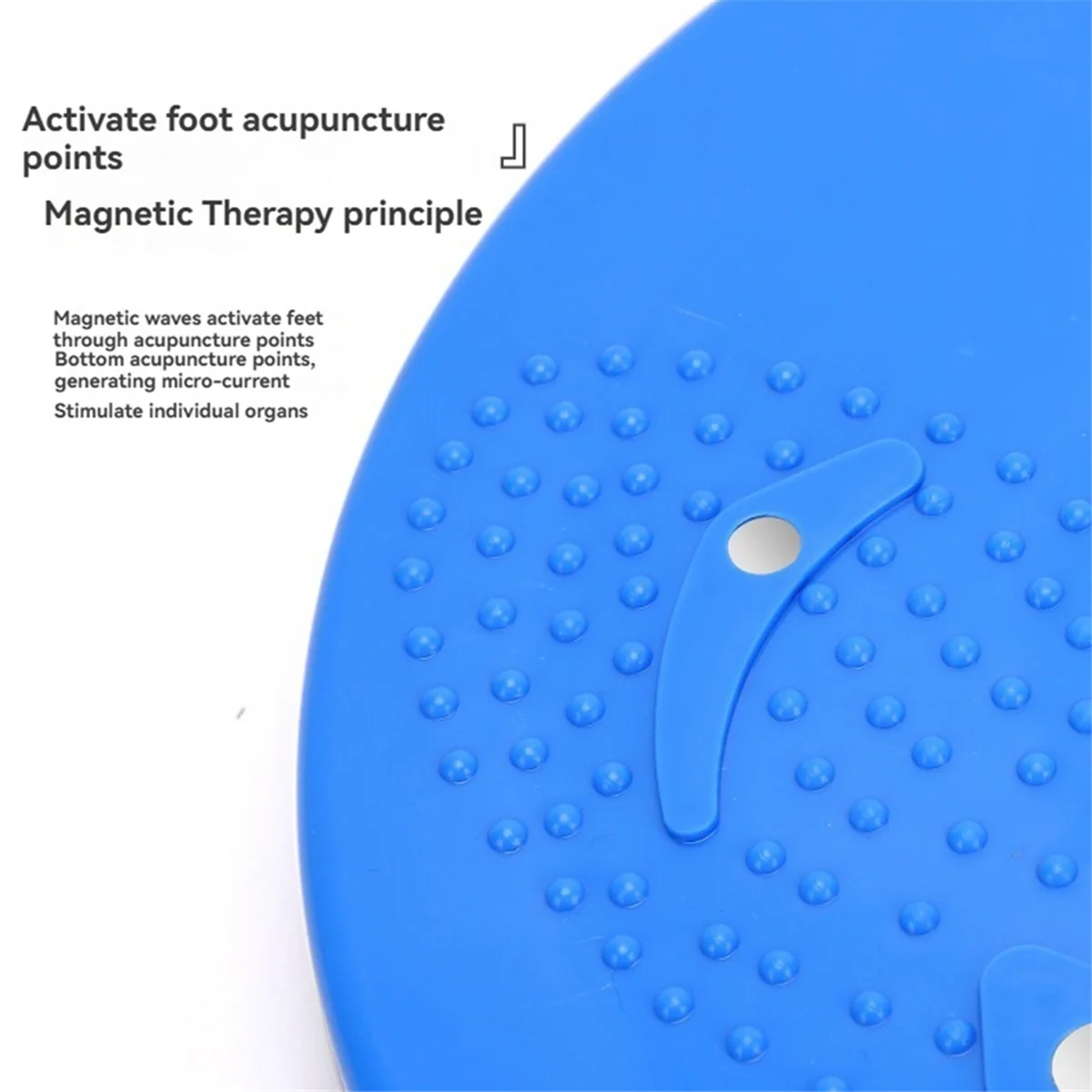 BAAU Magnet Waist Twisting Disc Fitness Balance Board Weight Lose Trainer Magnetic Massage Wriggling Plate Gym Twister Blue