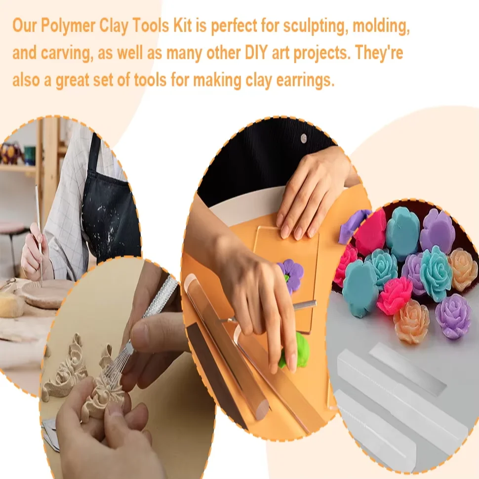 Clay Sculpting Polymer Clay Earring Tools Bright Creations Polymer