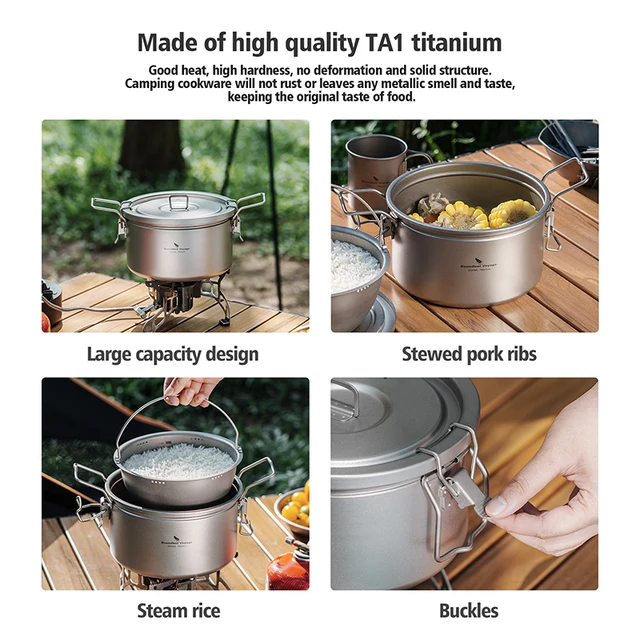 Backpacking Pot Boundless Voyage Multifunctional Cooker 2L