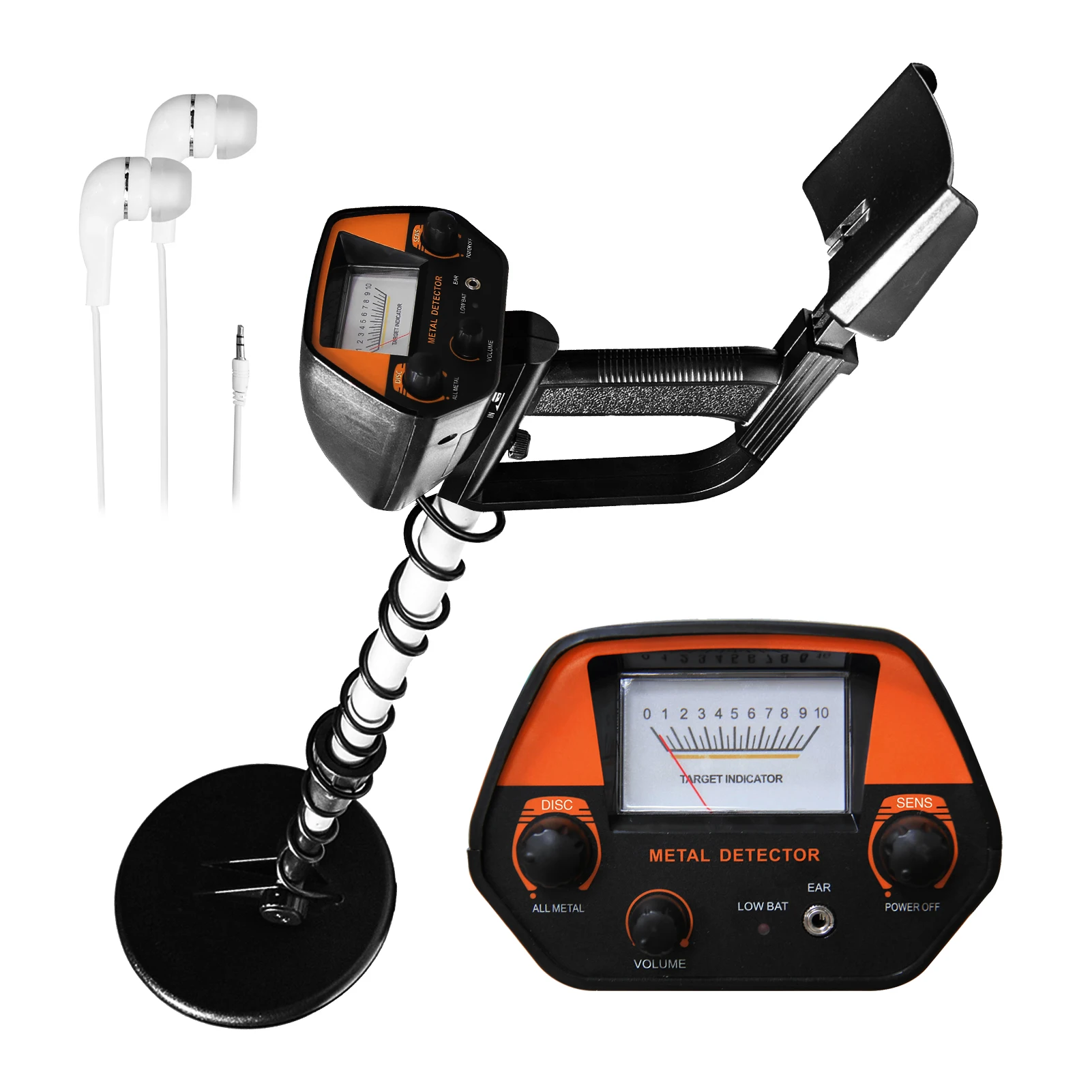 GTX4030 Underground Metal Detector Handheld Metal Detector Portable Detachable Sensitivity Finder with Waterproof Search Coil