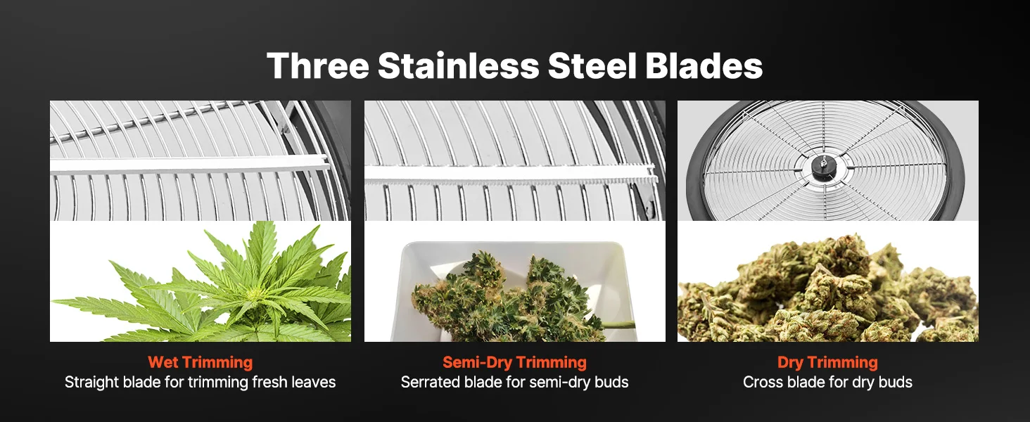 SucceBuy Bud Leaf Trimmer Manual Bud Trimmer w/ Sharp Stainless Steel Blades Visual Cutting Wet & Dry Hydroponic Cutting Machine