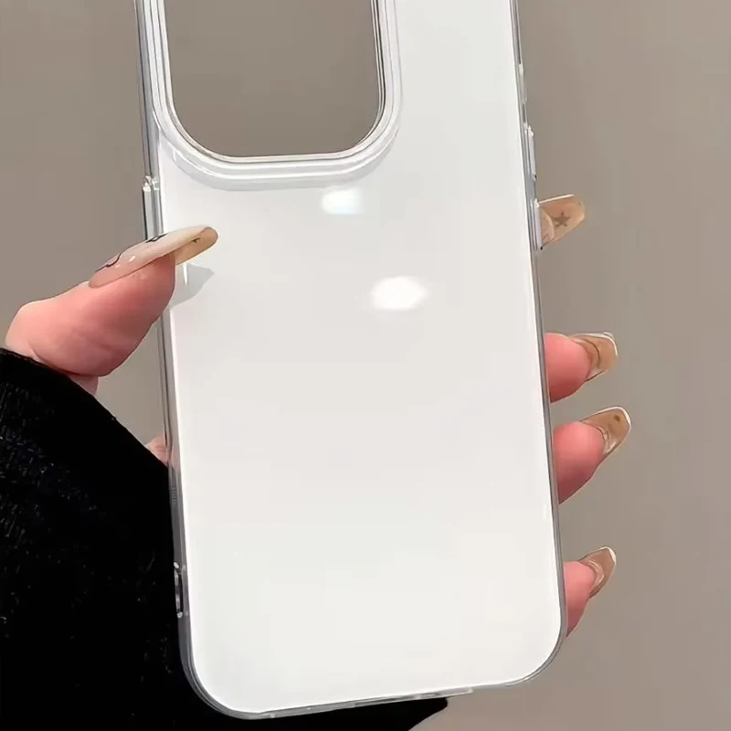 Minimalist Trendy Solid Color Luxury Shockproof Silicone Phone Case
