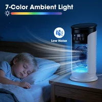 Ventilateur de climatisation portable 3 en 1 avec humidificateur, 6 vitesses de ventilation, refroidissement rapide, brumisateur pour la maison, le bureau, la cuisine, le bureau à domicile 4