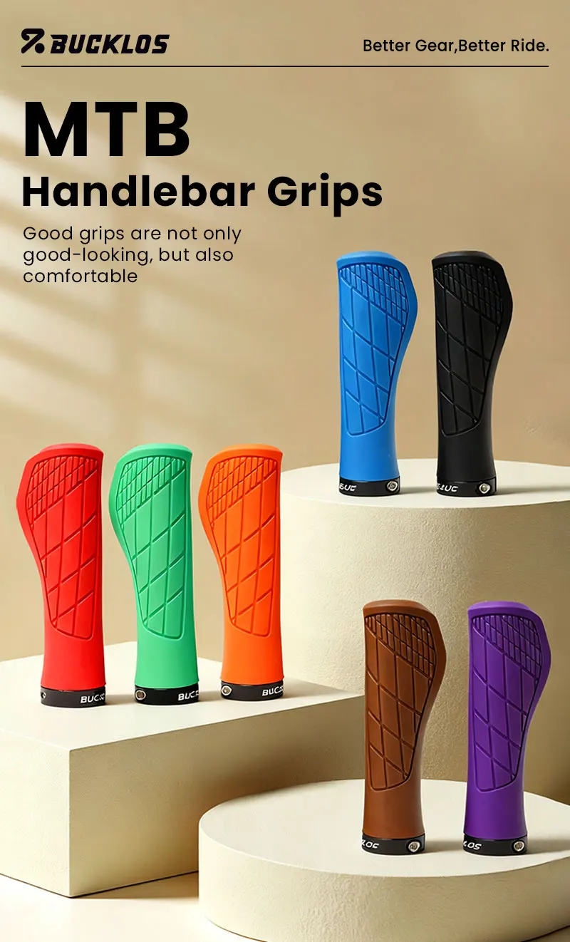 BUCKLOS Rennrad-Griffe Ergonomische Fahrradlenkergriffe Rutschfest Wasserdicht Mountainbike-Lenkergriffe – Detail 15