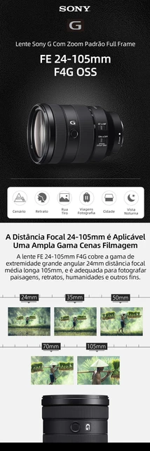 Lente para camaras Sony FE 24-105mm f/4 Full-Frame