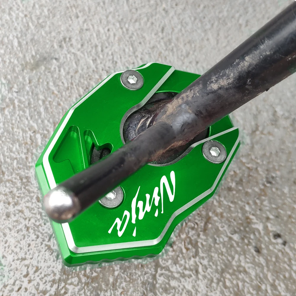 Motorcycle Side Stand Enlarge Plate Kickstand Extension For KAWASAKI