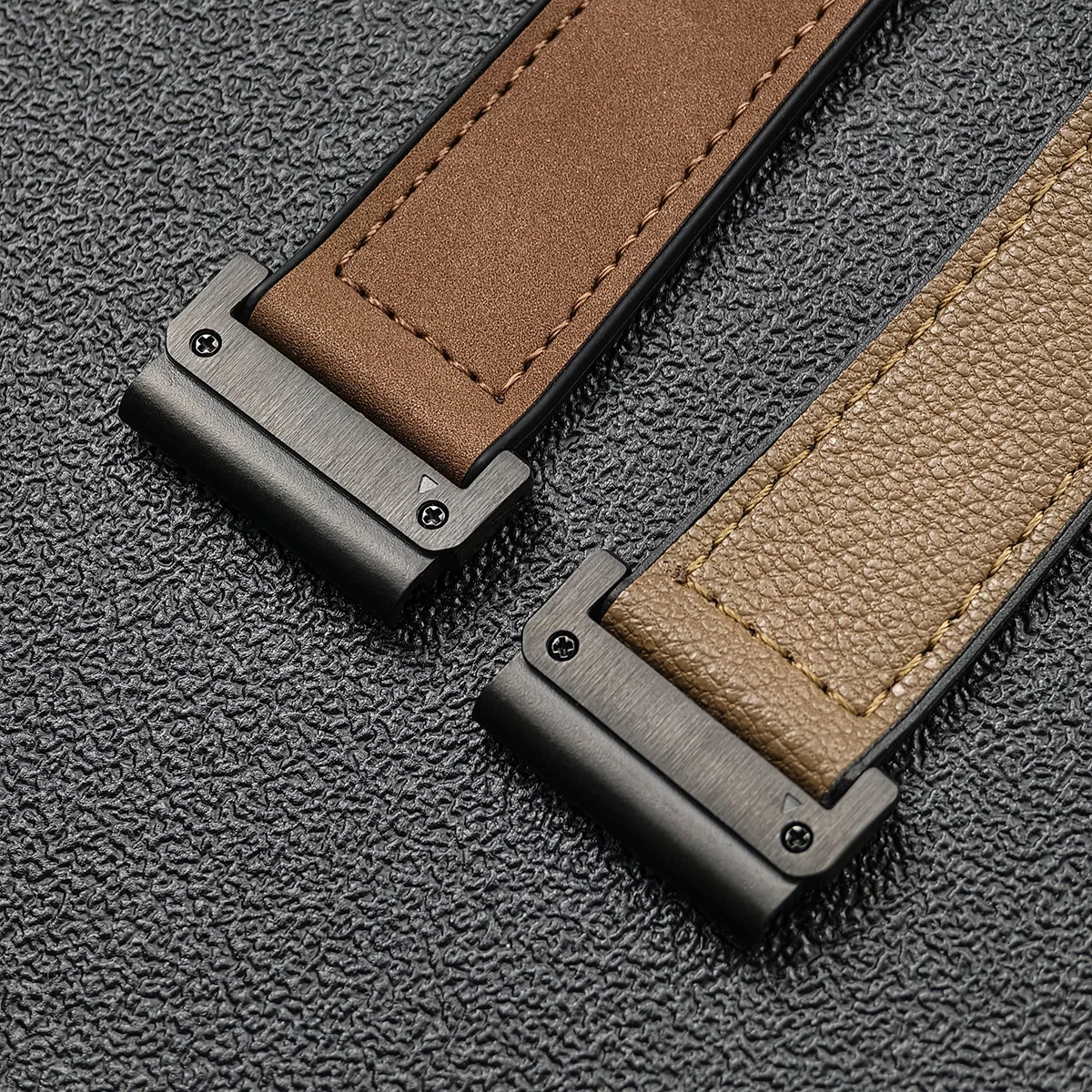 Leather  Silicone Band For Garmin 22 26mm Fenix 5 5X Plus 7 7X 6 6X Pro No Gaps Sport Quick Release For Garmin Watch 3 3HR Strap