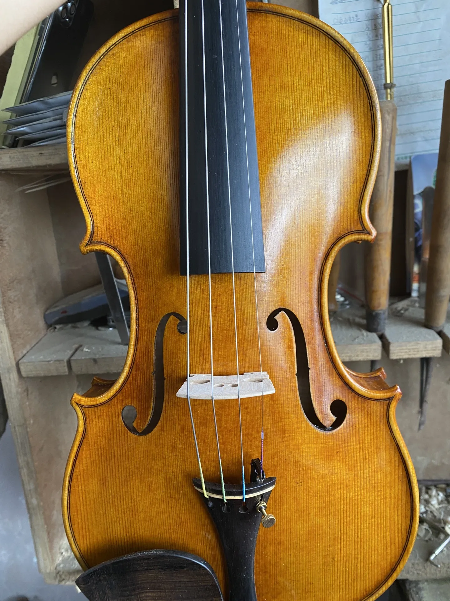 Acoustic Violin Antonio Stradivari 1715 Handmade 4/4 with Box