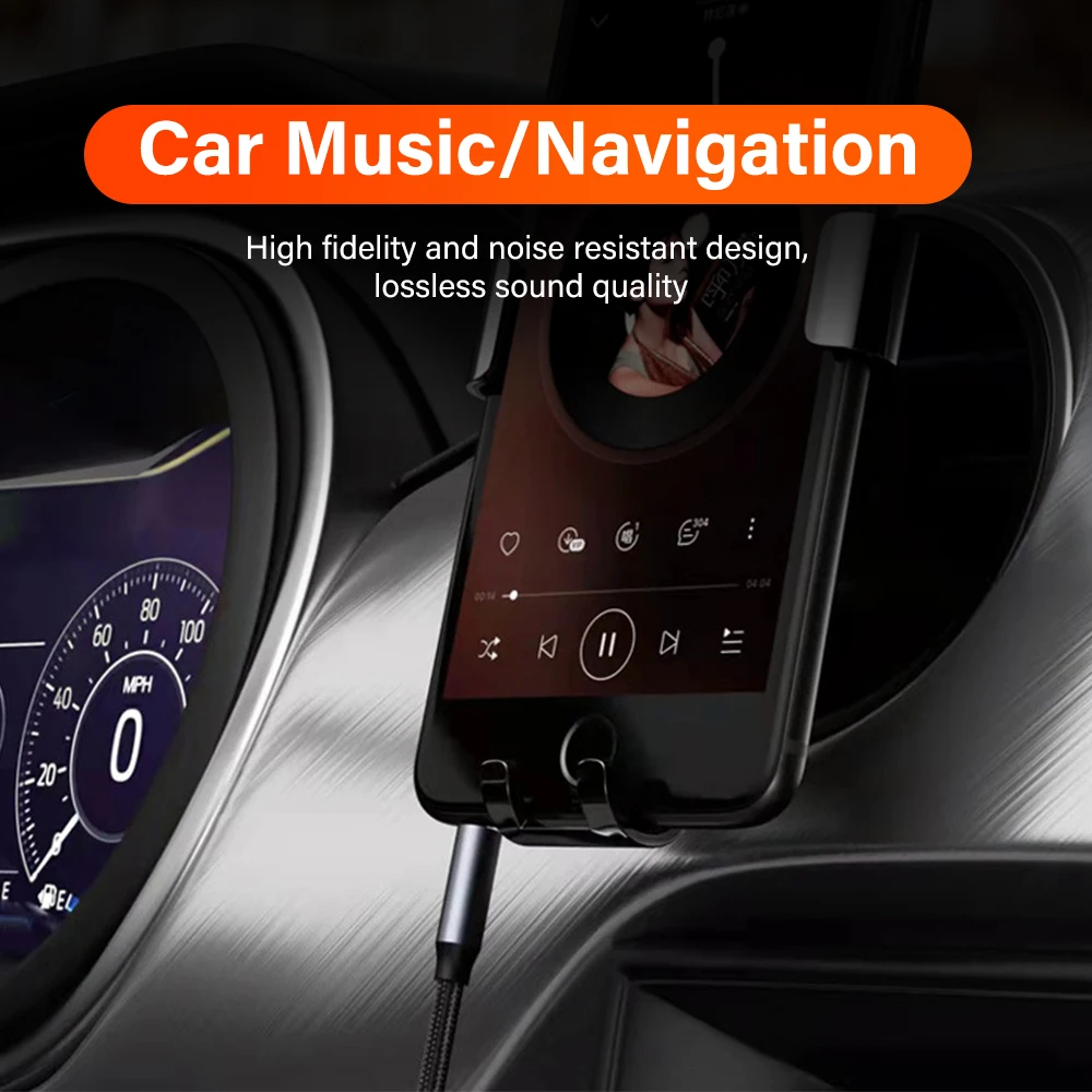 Premium 3.5mm Auxiliary Audio Cable for Headphones and Car Stereo - Available in 1m and 2m Lengths