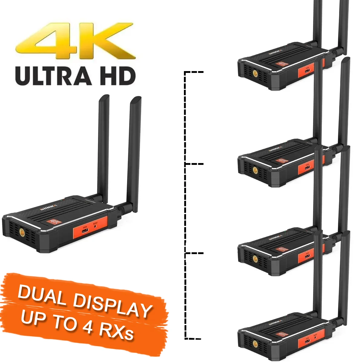 4K Wireless Hdmi Extender Wedding Church Camera Live Streaming Audio Video Trasmettitore E Ricevitore Wireless Sender Dual Display