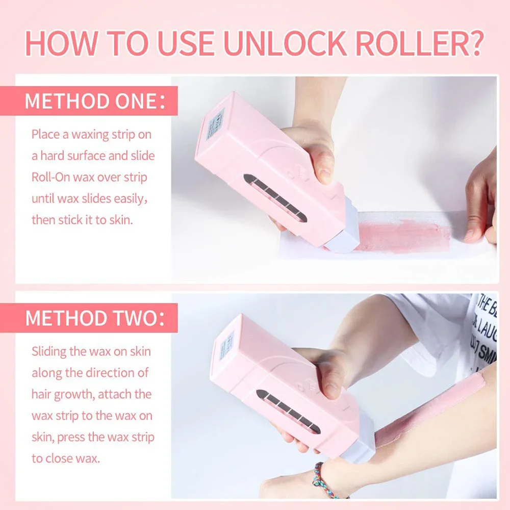 Paraffin Roller Wax Heater Roll on Cartridge Hair Removal Wax-melt Machine Depilatory Epilator Wax Warmer SPA Kit Waxing Paper wax heater hair removal wax hard wax beans hair removal tool