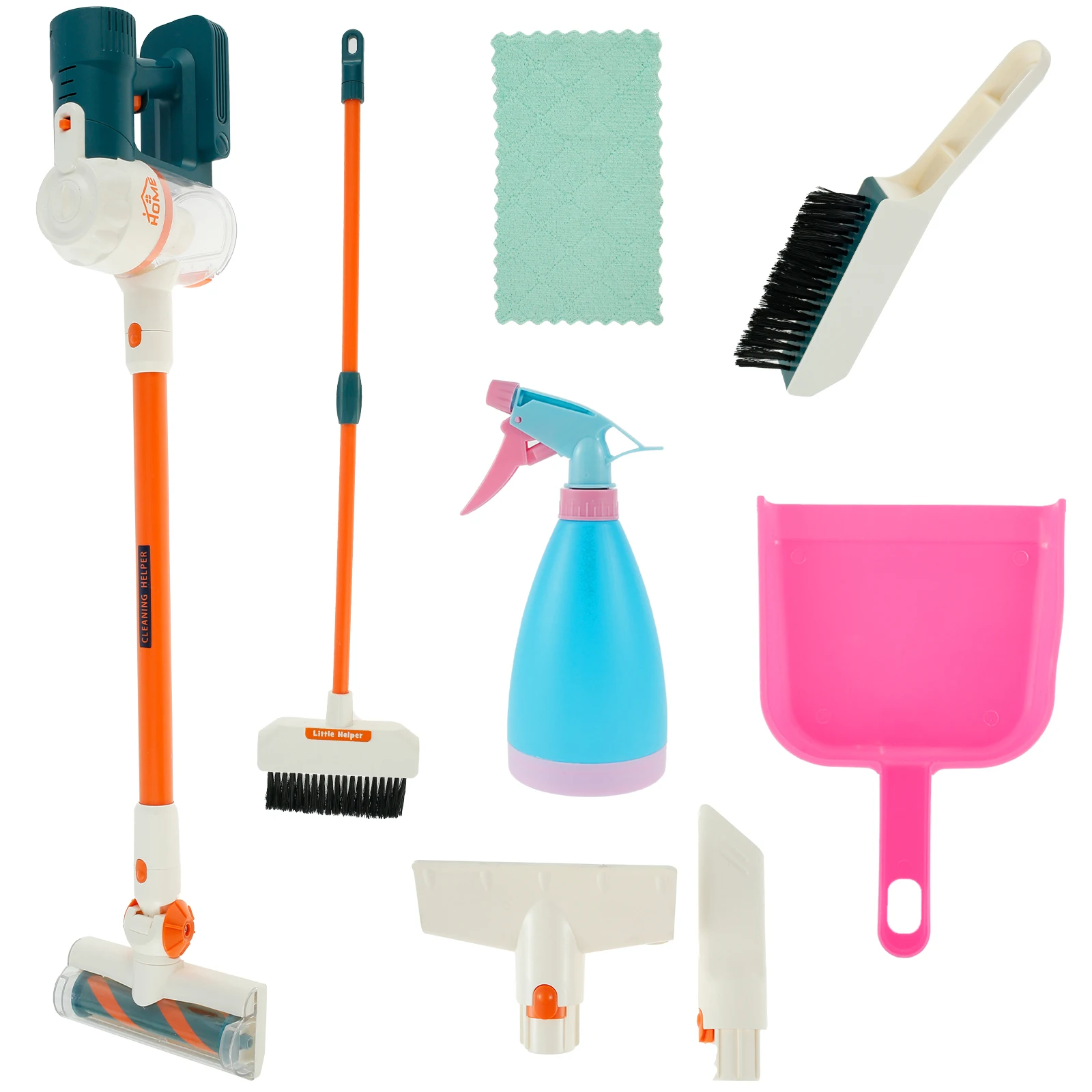 

Kids Cleaning Set Realistic Toddler Broom Set for Housekeeping Educational Baby Cleaning Toys with Broom Dustpan Vacuum Cleaning