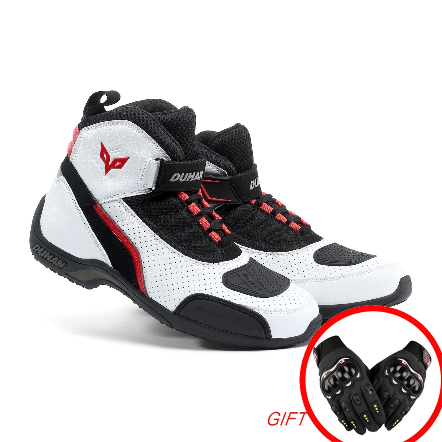 DUHAN Motorcycle protective racing Boots Mesh Men Motorcycle Shoes Motocross Off-Road Racing Boots Moto Motorbike