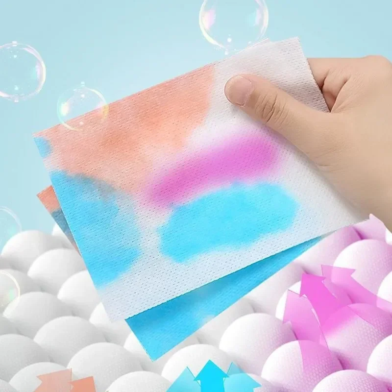 Anti-Staining Laundry Tablets Laundry Paper Clothes Sheets Anti-String Mixing Color Absorption Washing Household Merchandises laundry tablets laundry sheets laundry color catcher sheets