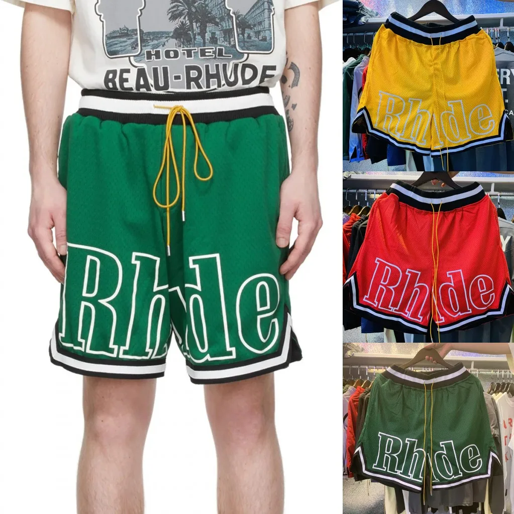 Summer Mesh Track Breathable Multicolor Elastic Waist Drawstring Rhude