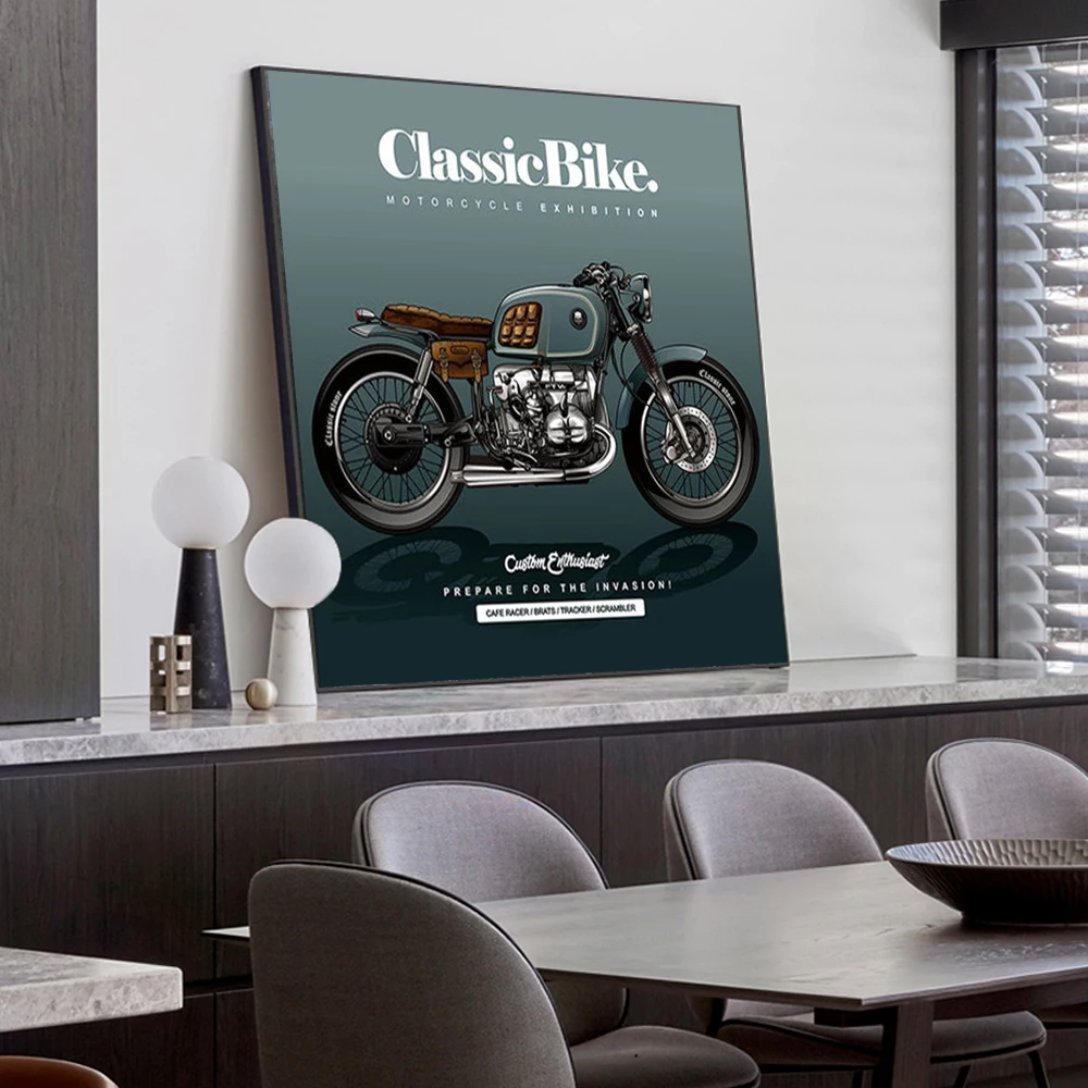 Vintage Cafe Racer Poster