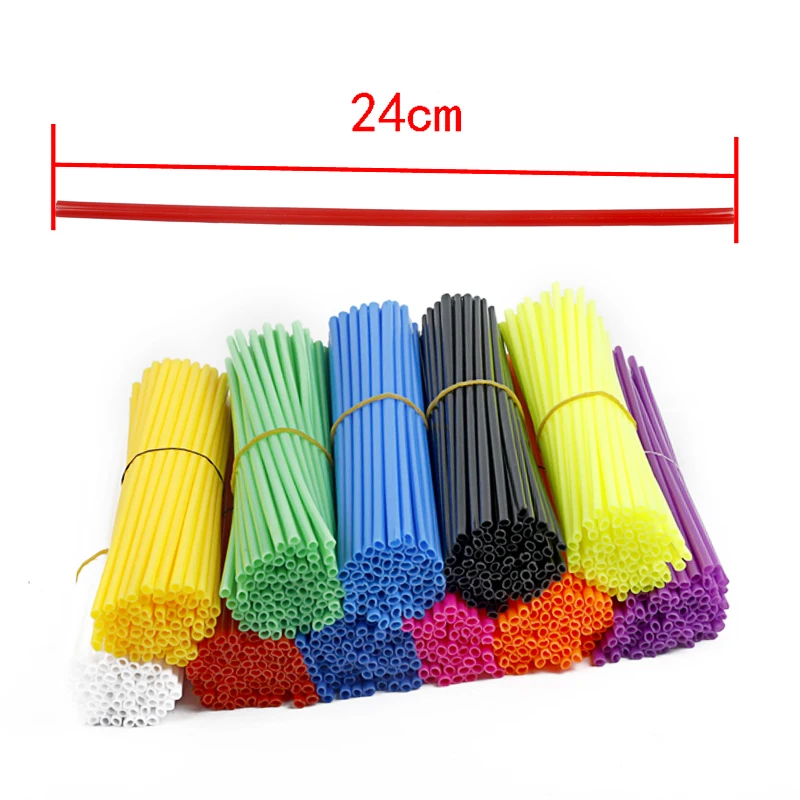 Universal Motorcycle Bike Wheel Rim Spoke Skins Covers Wrap Tubes bike accessories bicycle wheel protector wraps 36Pcs/Pack Decor Protector Kit