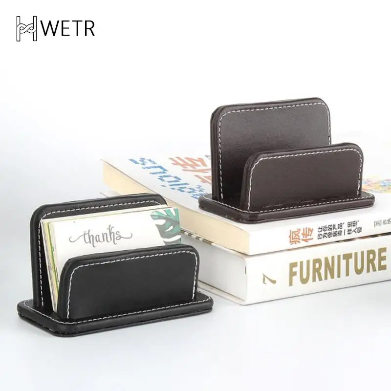 

Leather Card Holder, Creative Card Holder, Male And Female Business Card Holder, Desktop Stationery And Office Supplies