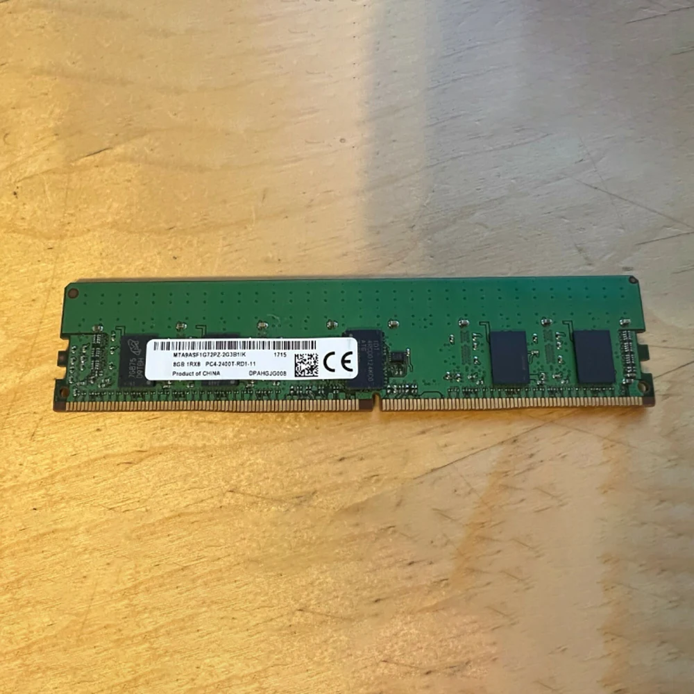 1PCS For MT RAM 8G 8GB 1RX8 PC4-2400T 2400 DDR4 Server Memory MTA9ASF1G72PZ-2G3B1IK 4 1PCS For MT RAM 8G 8GB 1RX8 PC4-2400T 2400 DDR4 Server Memory MTA9ASF1G72PZ-2G3B1IK - Image 2