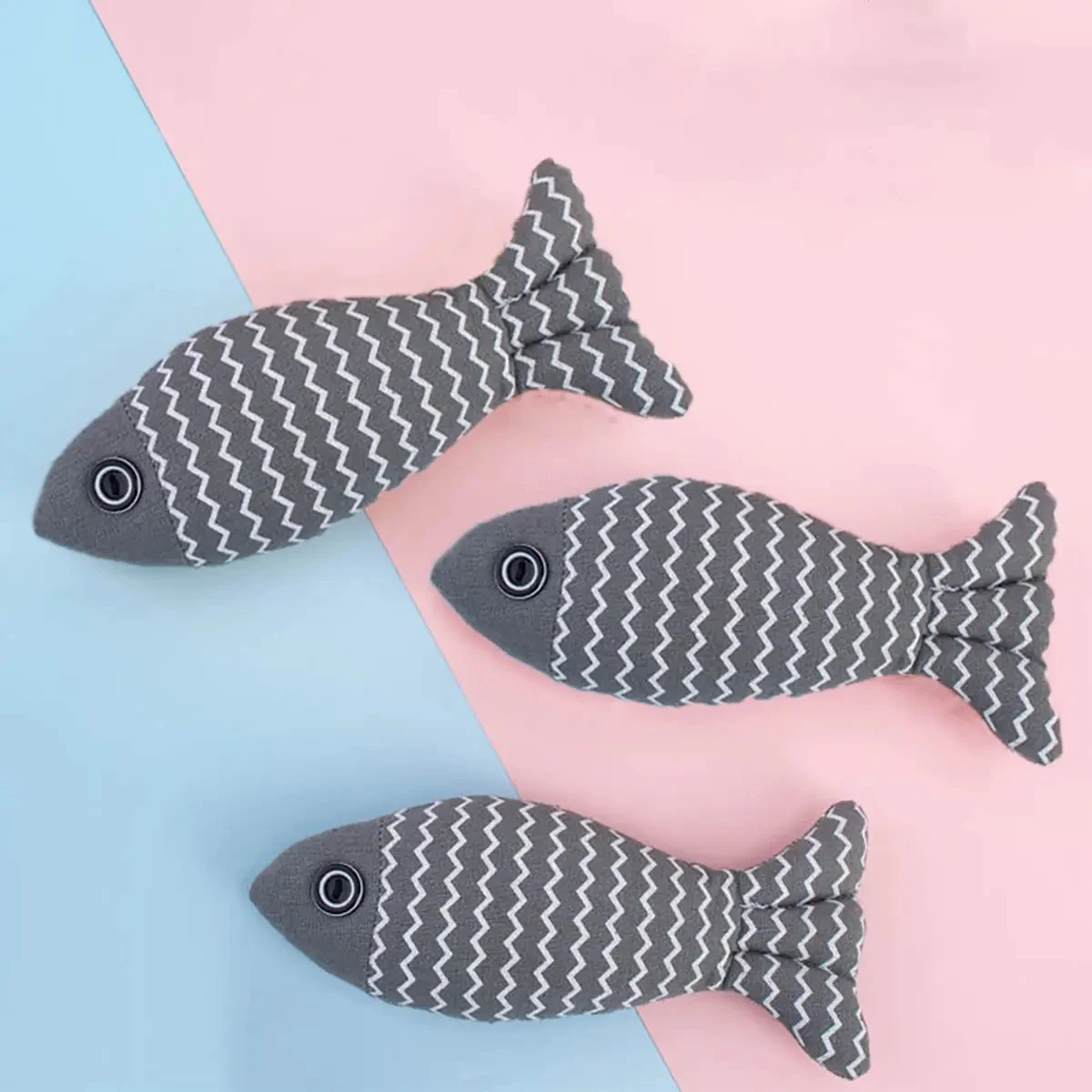 3pcs Toys Fish Cat Toys Indoor