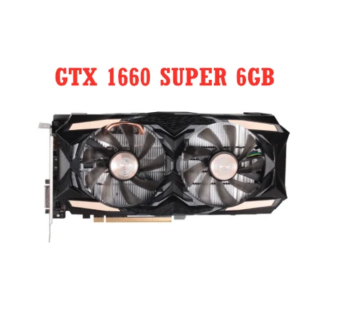 Soyo Geforce Gtx 1660 Super 6G Scheda Grafica Nvidia Gddr6 Gpu Video Gaming 12Nm Rgb Led Pcie Mining Card Per Computer Desktop