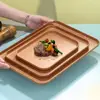 Nordic PP Pallet Plastic Tray Food Bread Pan Rectangular Storage Household Kitchen Supplies Hotel Service Tray Dessert 5