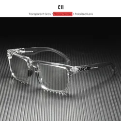 KDEAM Large Size Men's Polarized Outdoor Sports Fishing Sunglasses - Big Square Frame (C11 photochromic)