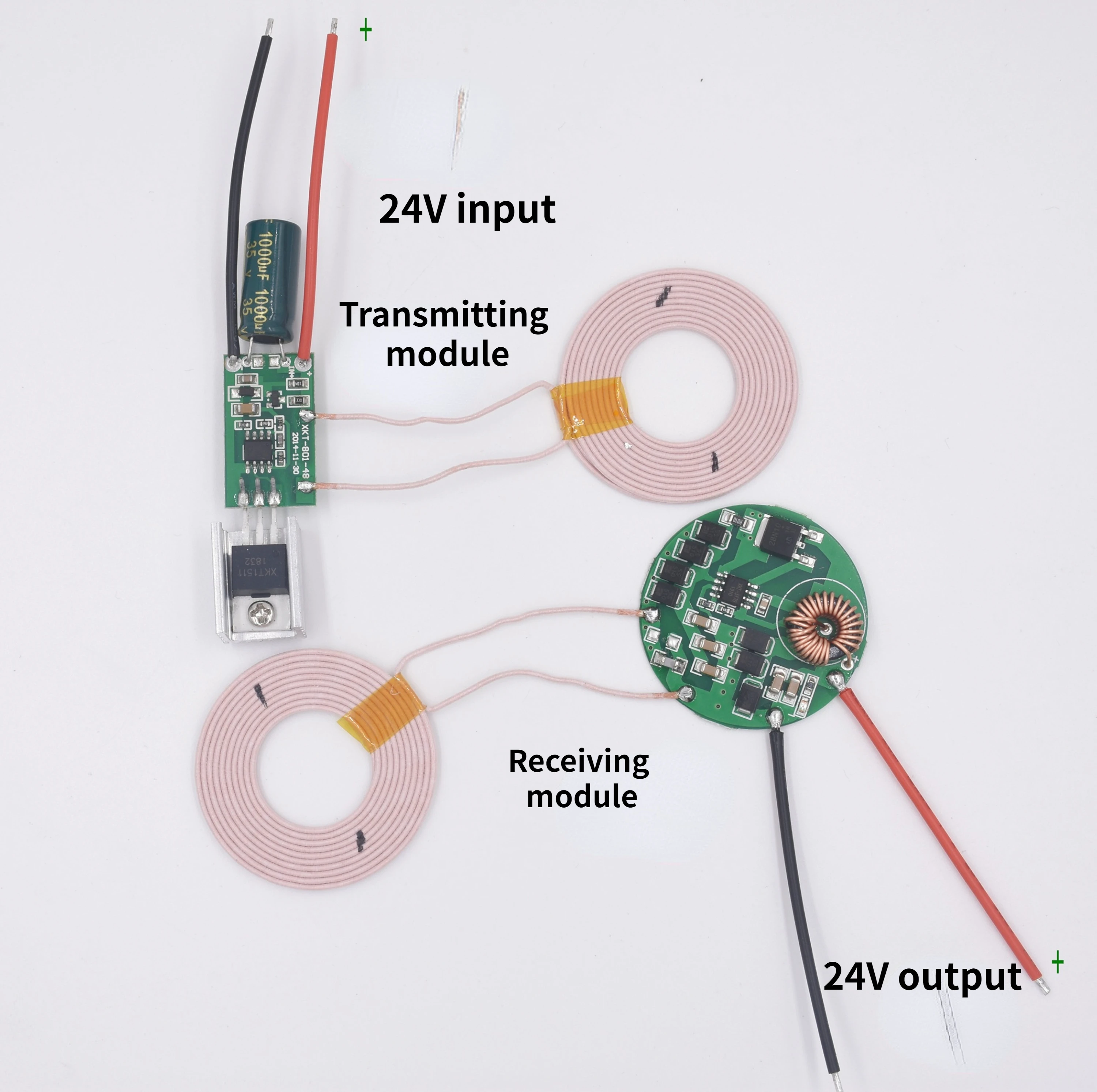 

24V1.2A High Current Small Coil Wireless Charging Wireless Power Supply Module XKT801-51