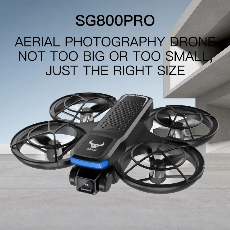 Motore brushless FPV con fotocamera 2026 SG800 Pro Mini Drone 8K con flusso ottico schermo 360 ° Flip giocattoli professionali per quadricotteri RC - immagine 2