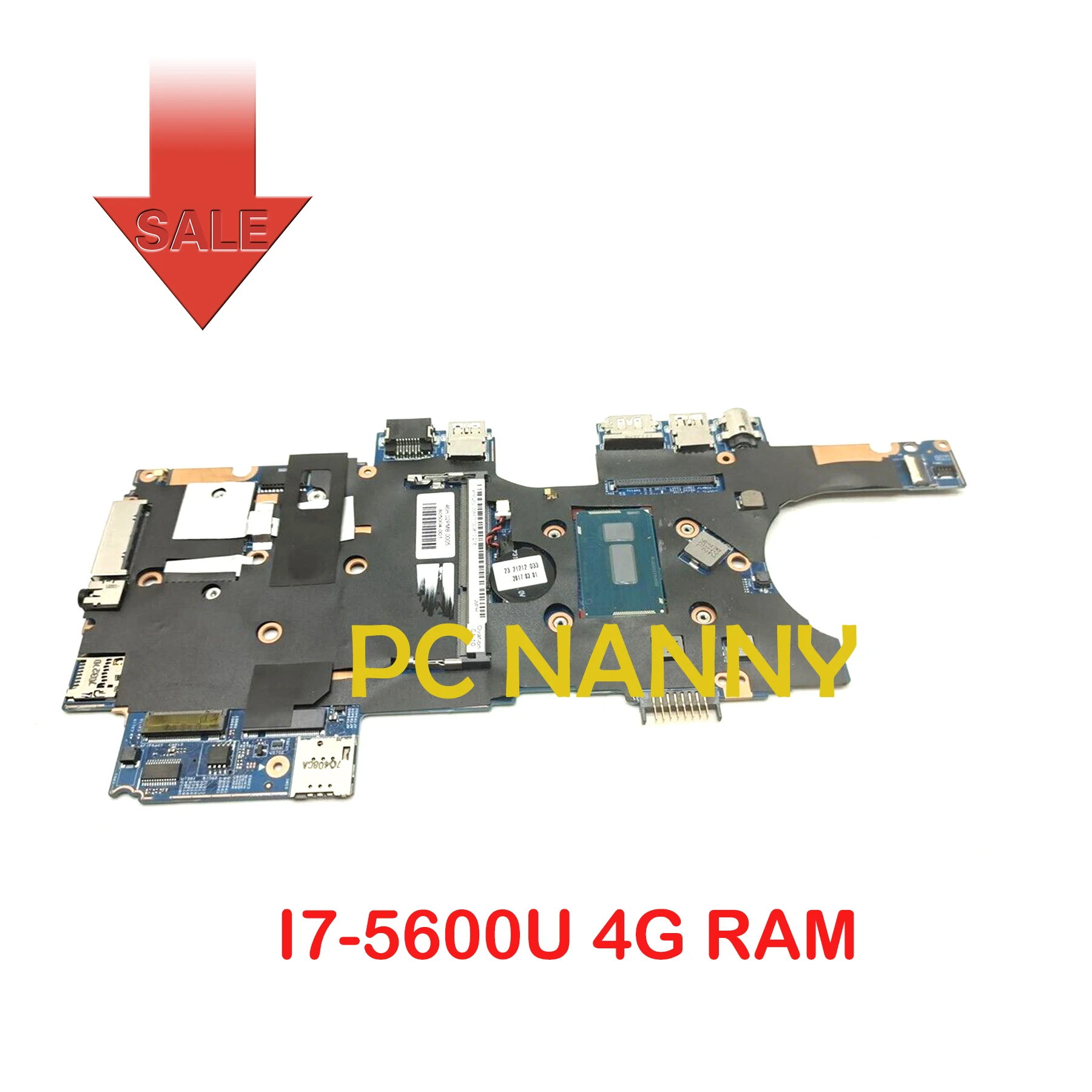 

PCNANNY for HP EliteBooK 810 G3 laptop motherboard 805004-001 801797-001 14209-1 SR23V I7-5600U 4G RAM