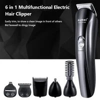 Kemei Electric Hair Clipper Shave Razor Machine Beard trimmer Hair Cutter Ear Nose Hair Trimmer Facial Cleaner Man Barber tools 2
