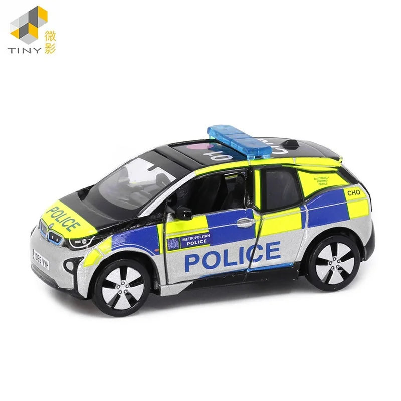 Tiny 1:64 I3 Metropolitan Police Patrol Wagon Cruiser NO.15 Alloy Simulation Model Car